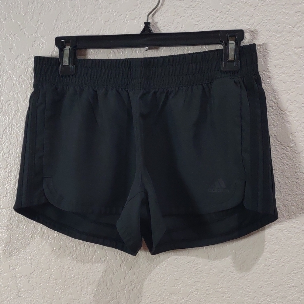 Adidas Black Athletic Shorts Lightweight Stretchy Design - Picture 4 of 17